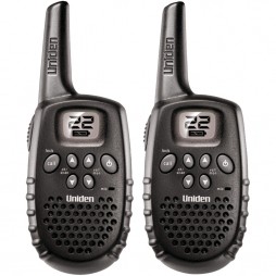Uniden GMR1635-2 22-Channel 16-Mile Range FRS/GMRS  Battery Operated Two-Way Radios - Set of 2 - Black